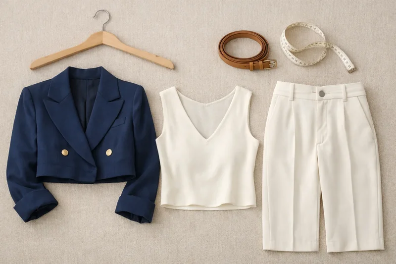 Vêtements bien proportionnés pour allonger la silhouette d'une femme senior de petite taille