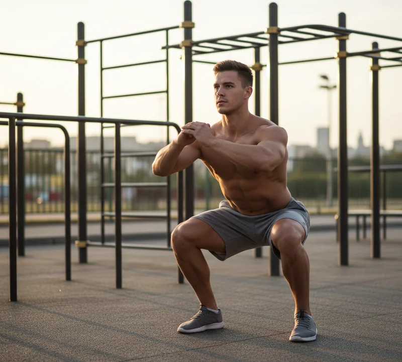 squats callisthénie facile pour seniors