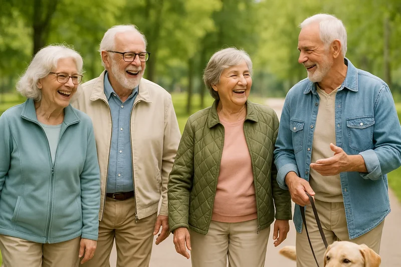 Groupe de seniors et de jeunes adultes discutant ensemble autour d’une table dans une ambiance conviviale
