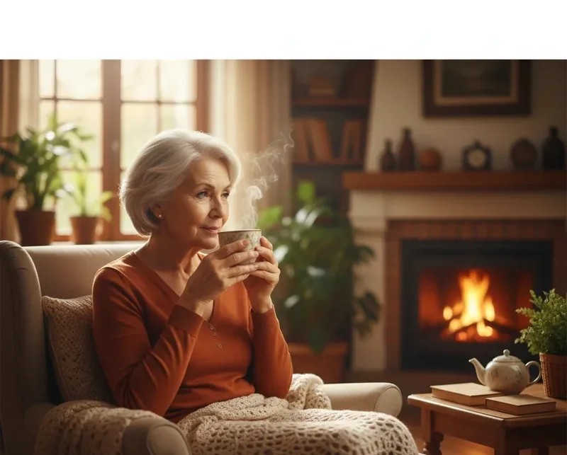 Senior qui lit une étiquette nutritionnelle avant de choisir un aliment sucré