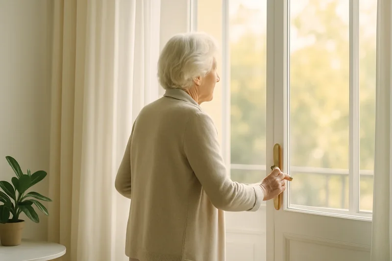 Médecin qui réalise un bilan cardiaque chez un patient senior