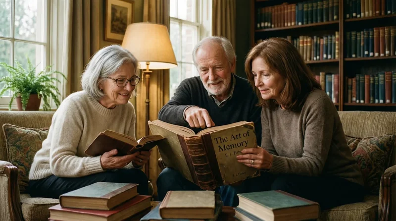Illustration des bienfaits cognitifs de la lecture sur le cerveau senior