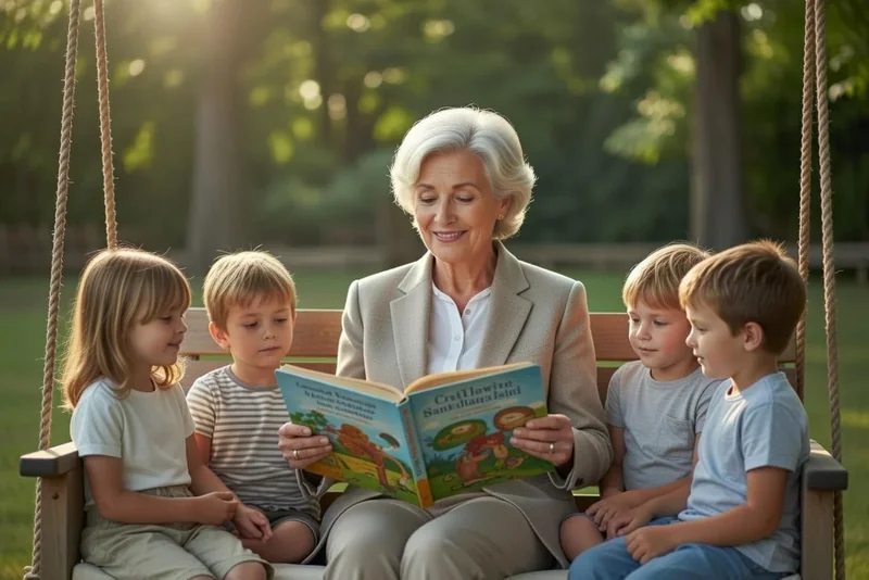 Mains d'un senior tenant un livre ouvert