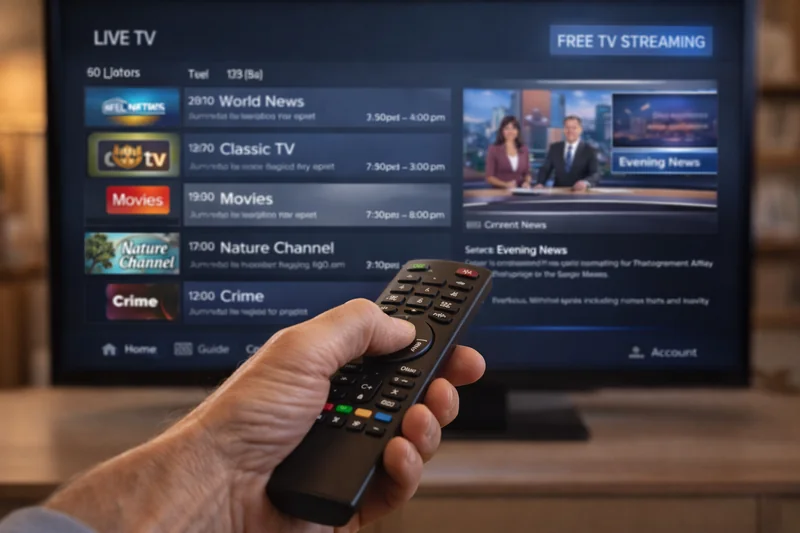 Acces a des films et series gratuits via une application TV