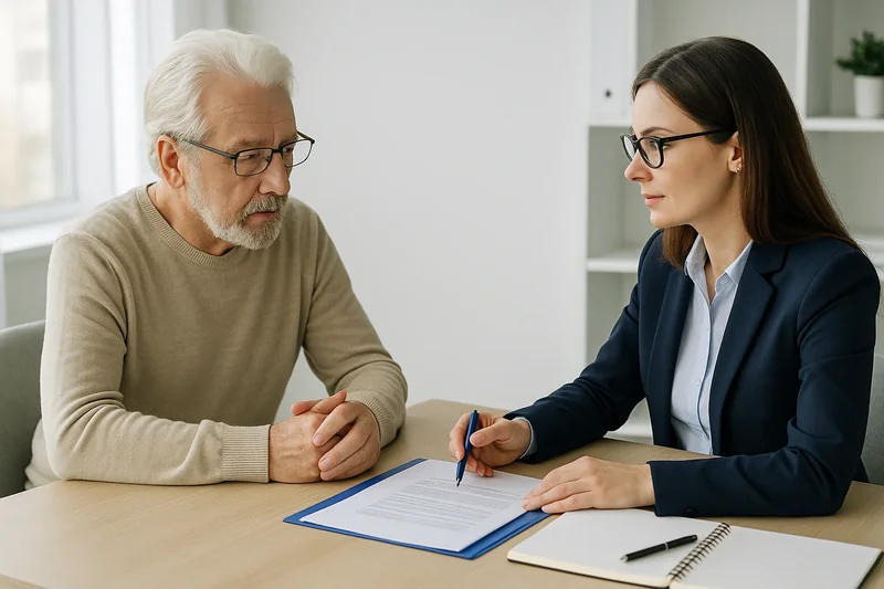 Liste de contrôle avec des cases cochées pour une consultation médicale.
