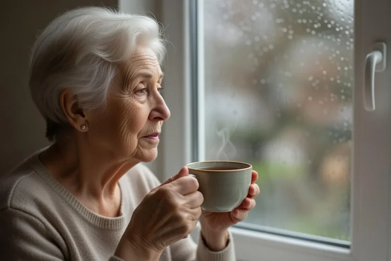 Femme senior pensive et songeuse face au doute dans son couple