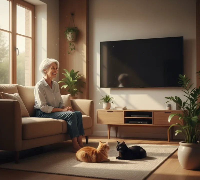 Personne seule regardant par la fenêtre, illustrations de la paix intérieure